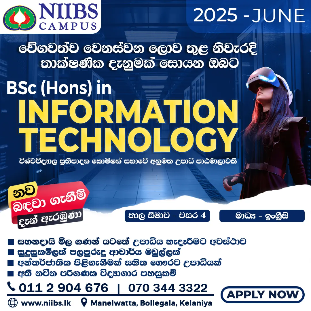 IT Degree Sinhala Post New