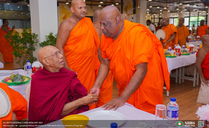 මහා සංඝරත්නයේ සහභාගීත්වයෙන් සිදුවූ දහවල දානමය පිංකම